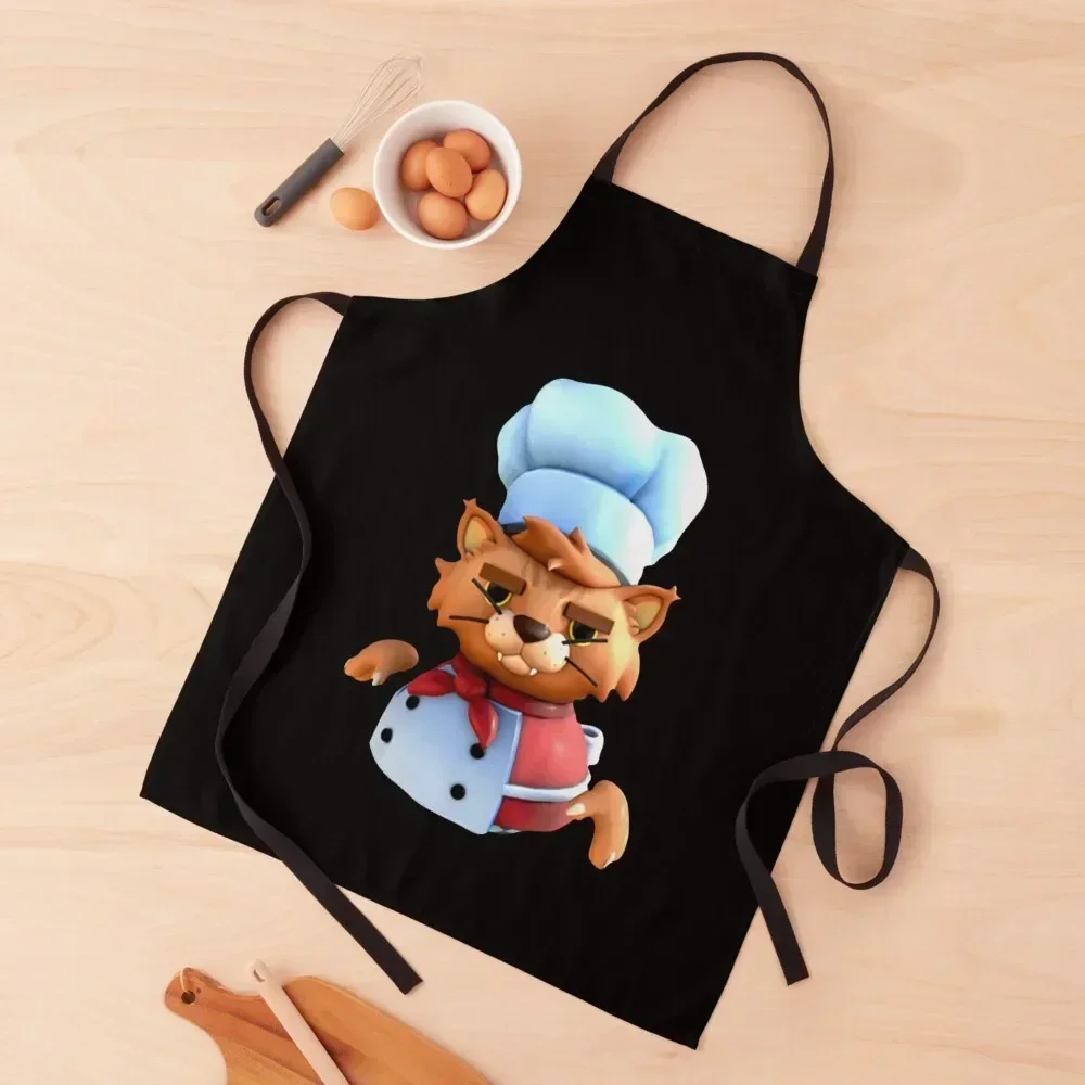 

Overcooked cat Apron For Kitchen home women professional hairdressing Apron