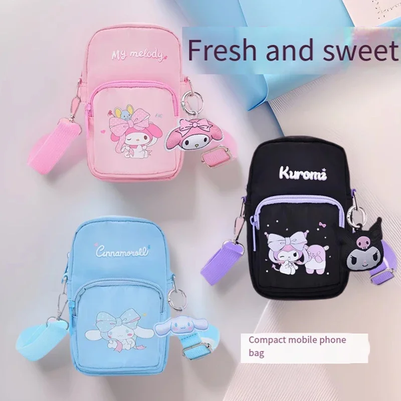 بلدي ميلودي محفظة نسائية للعملات المعدنية جديد سينامورول حقيبة الهاتف المحمول حقيبة كروسبودي أنيمي حزمة صغيرة حقيبة كتف حقائب للمرأة
