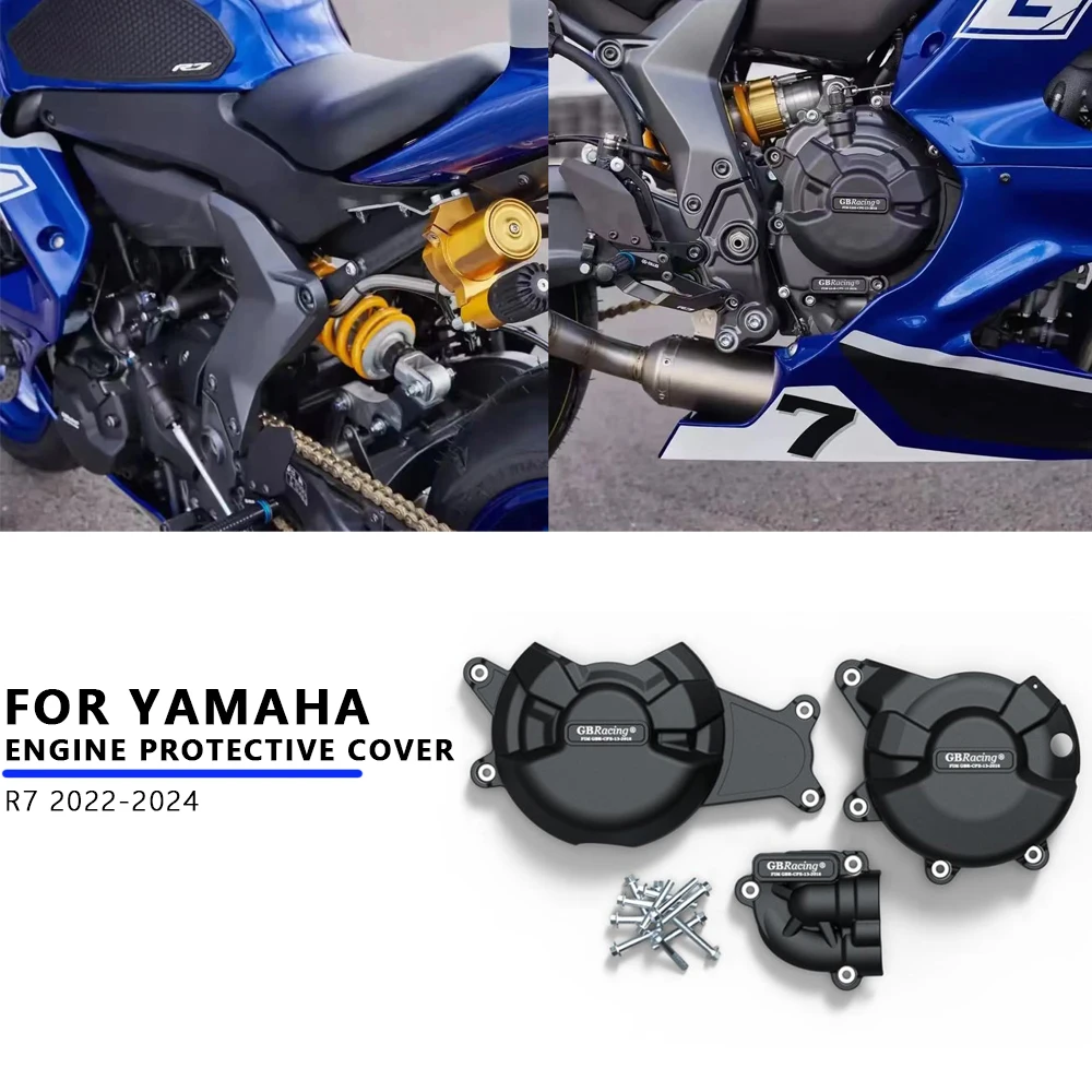 

FOR YAMAHA R7 r7 Motorcycles Engine Cover Protective Case Engine Covers Protectors R7 2022/2023/2024 Engine Cover Protective