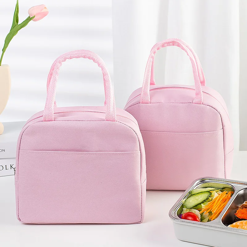 Fashion Lunch Bags for Children with Free Shipping Kids Girls Storage Banto Lunchbox Food Bag Black Insulation Handbags Bags