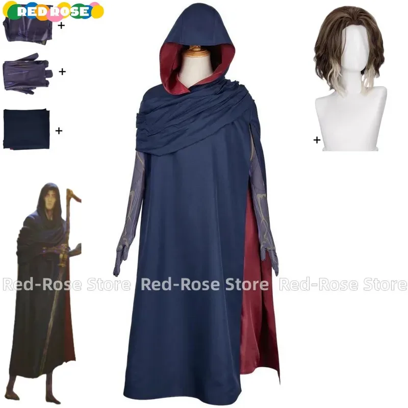 

qq28LQGame Arcane Season 2 Виктор Машина Геральд Косплей Костюм Плащ с Капюшоном Халат Перчатка Парик Взрослый Мужской Хэллоуин Рождественский Костюм