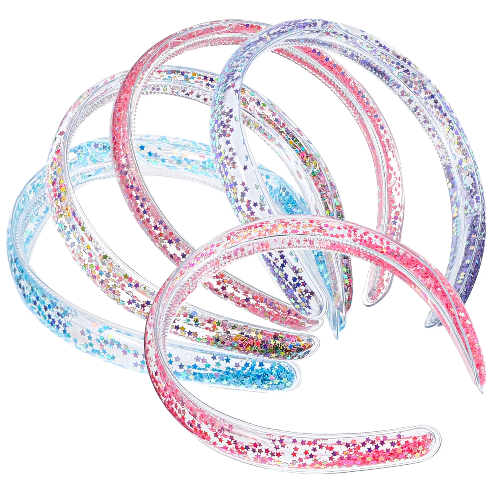 

5 Pcs Headband Hair Clamp Headdress Wide Headbands Women Sparkly for Embellished Ladies Fashion Stretchy Headpiece