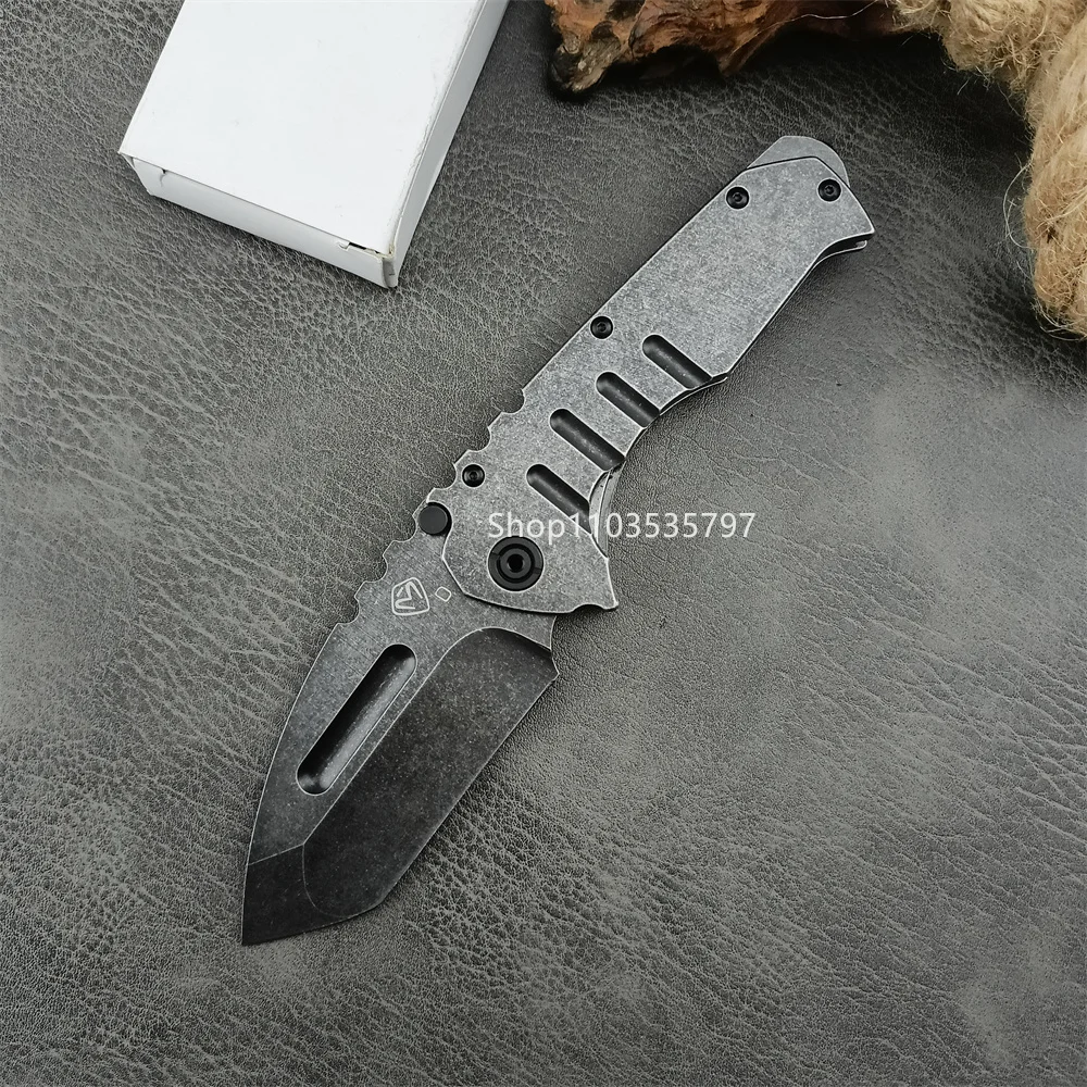 Tactical Outdoor EDC Pocket Folding Knife 5Cr13Mov Blade Stainless Steel Handle Hunting Fishing Self Defense Knives for Men