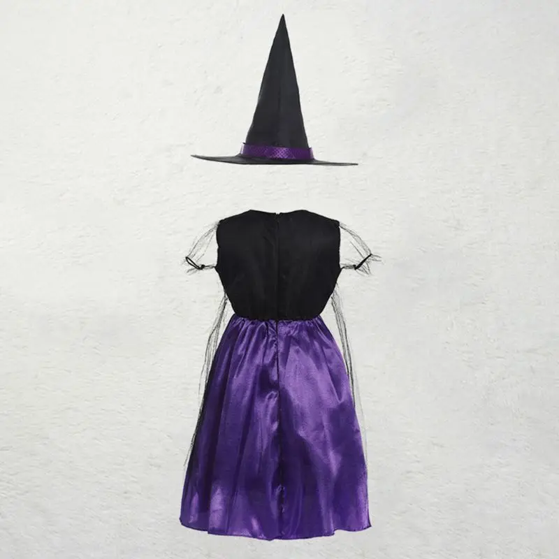 Crianças trajes halloween estrela feiticeiro bruxa manto capa robe com chapéu pontudo adereços cosplay festa aniversário