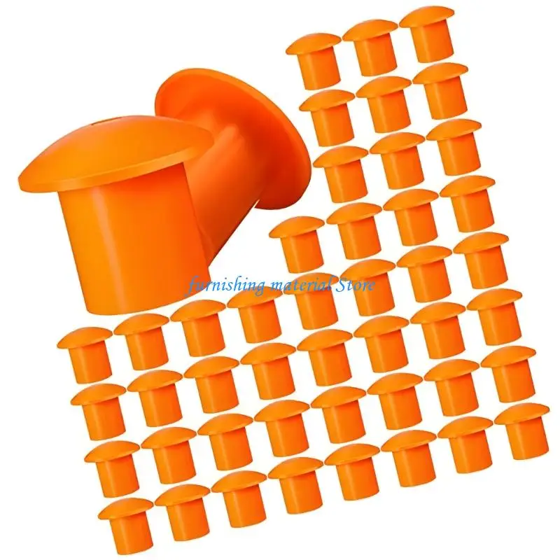 Y5GD Pack Of 100PCS Mushroom Rebars End Caps Reinforced Steel Protective Covers