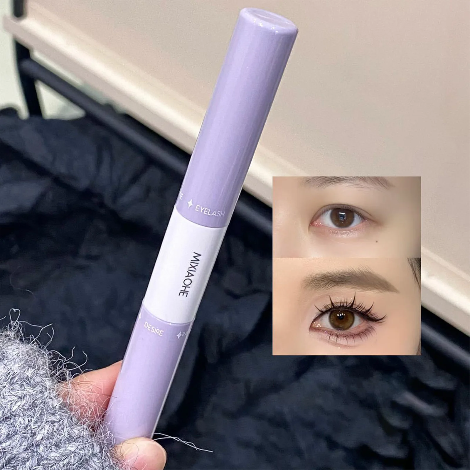 Colla per ciglia finte a doppia testa 2 in 1 legame e sigillo 5ML Colla per ciglia a grappolo fai da te insapore impermeabile ad asciugatura rapida