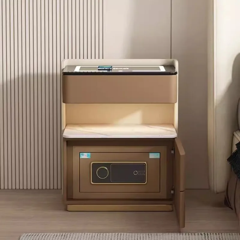 

Safe box Smart bedside table Integrated home anti-theft wireless charging Modern multi-functional new model