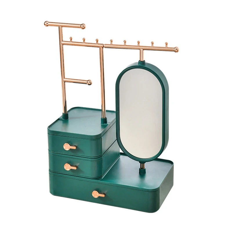 

New Jewelry Storage Box Necklace Earring Display Fashion Big Capacity Cosmetic Storage Box