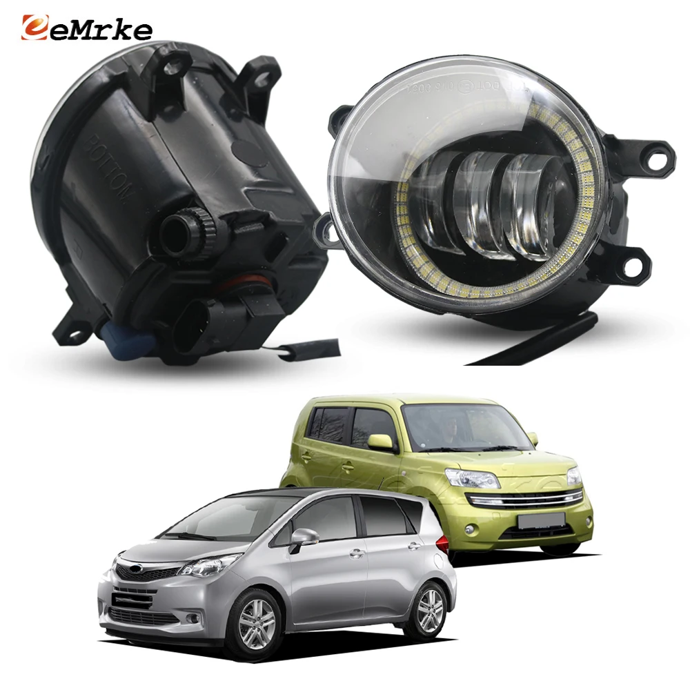 OEM Style Led or Halogen Fog Lights PTF Angel Eye Ring DRL Daylight for Daihatsu Materia M4_ / Coo Subaru Trezia 2006-2015