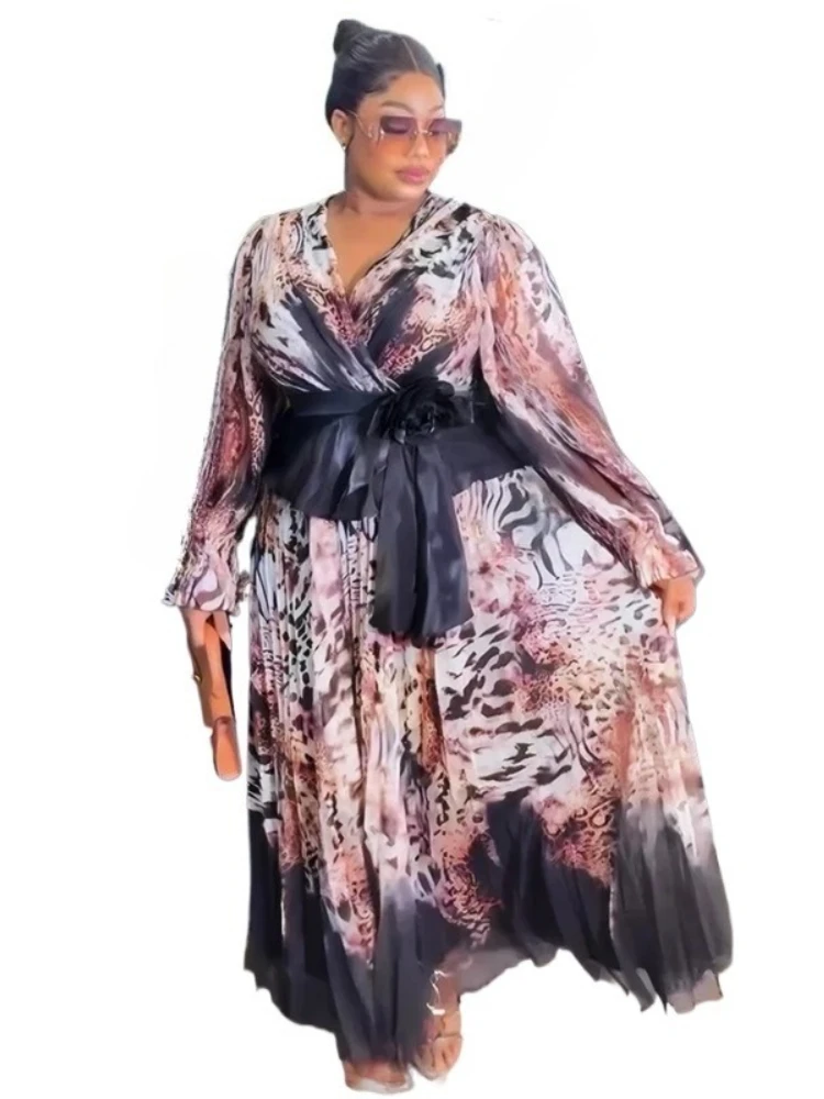 

African Dresses for Women Plus Size Africa Clothes Dashiki Ankara Outfits Gown Elegant Muslim Wedding Party Long Dress 2025