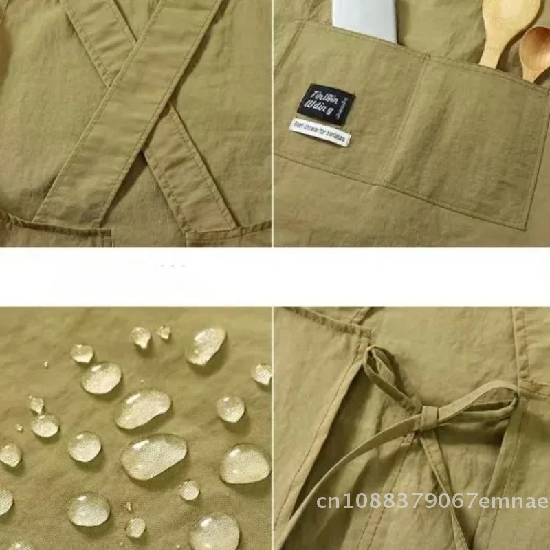 Grembiule da cucina per adulti, traspirante, resistente all'usura, anti-fouling, morbido, per cucinare, ristoranti, abiti da lavoro, uso domestico