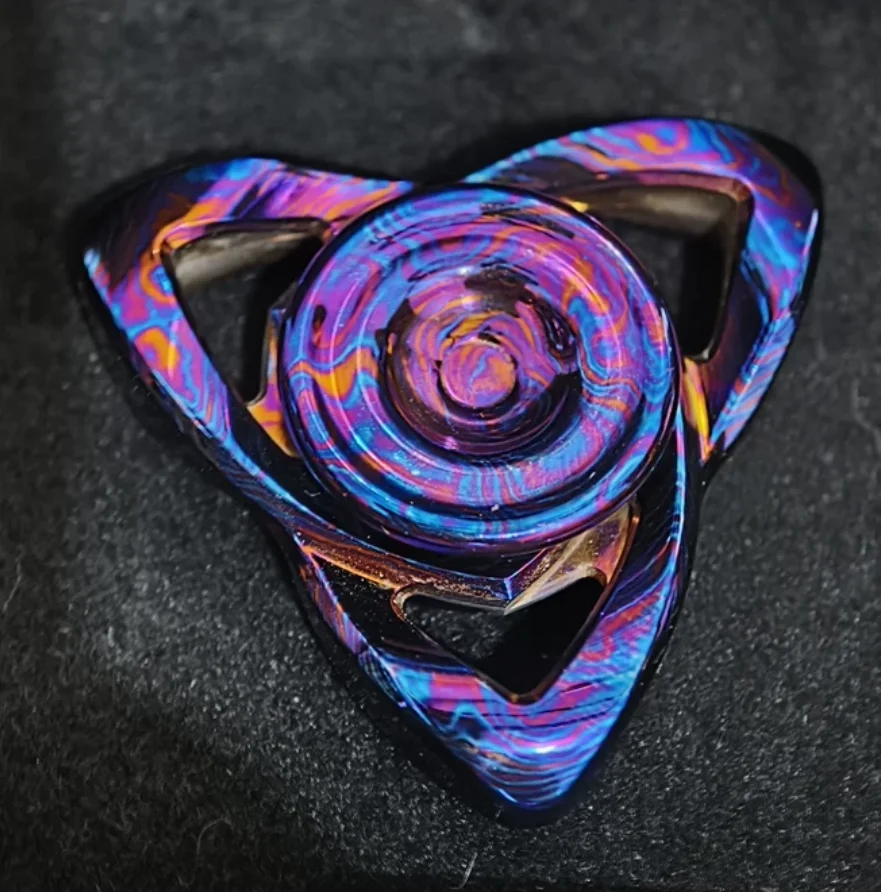 Used EDC Timascus string sin Stress Relief Toy Haptic Spinner Fingertip Gyroscope Decompression Toys For Adult
