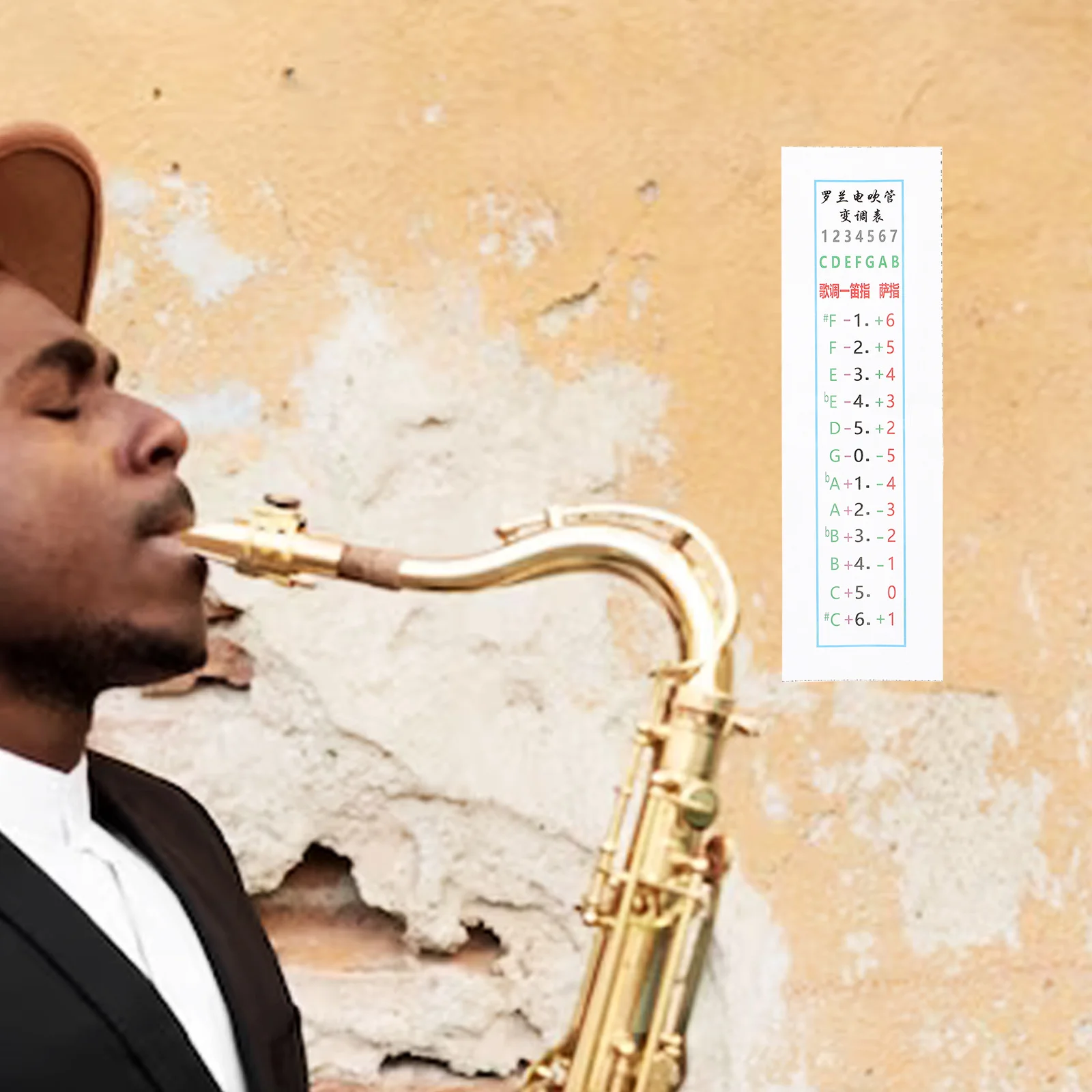 

Electric Blowpipe Transposition Chart For Saxophone Fingering Guide Beginner Practice Tool Alto Sax Accessories Flute Instrument