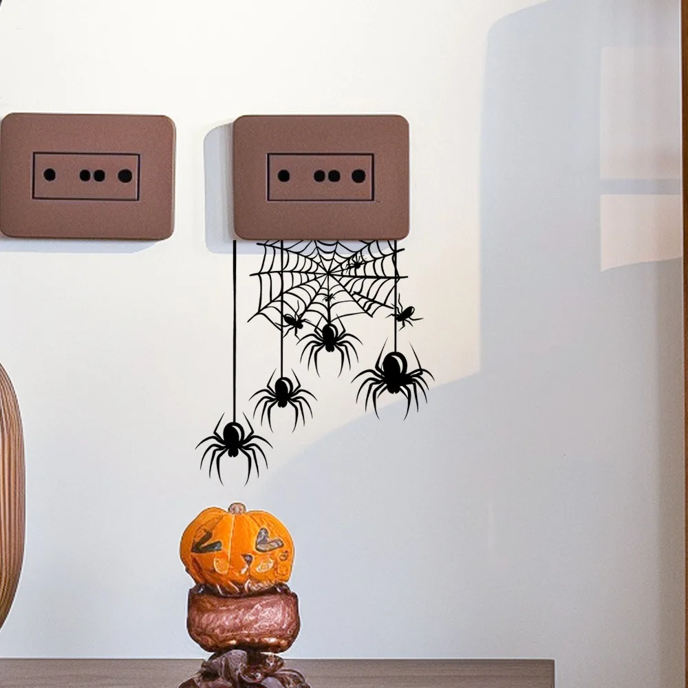 PVC Halloween Ghost Wall Sticker Waterproof Large Size Spooky Floor Sticker Easy To Remove Realistic Broken Design Wall Decal