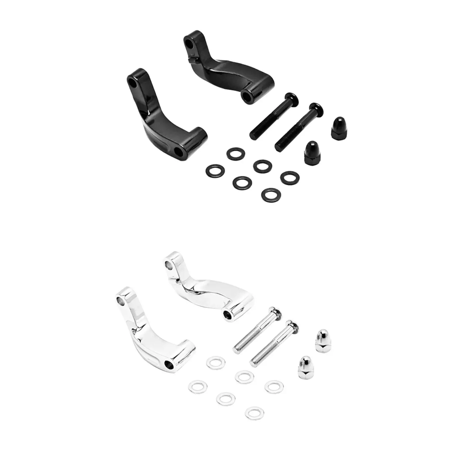 Mirror Mount Extension Adapter Aluminum Alloy Motorcycle Handlebar Mirrors Parts for Better Visibility