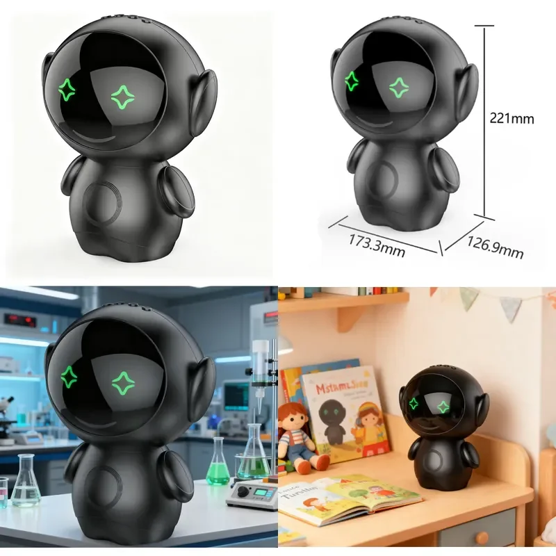 Cartoon Robot Bluetooth Speaker Portable Intelligent Machine Humanoid Model Wireless Audio Device for Kids and Home Decor