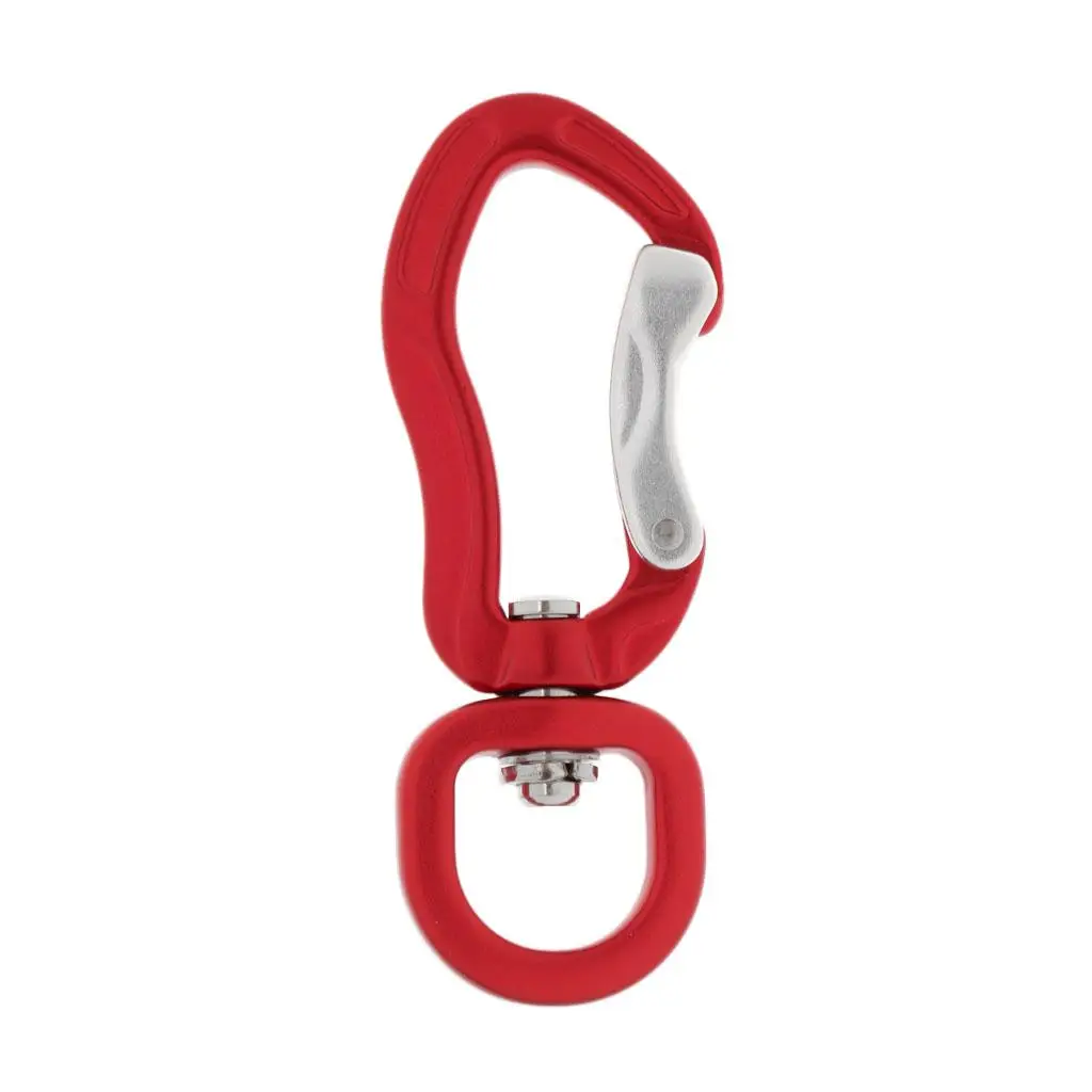 High Strength Aviation Aluminum Swivel Snap Hook Climbing Carabiner Keychain for Camping Backpack Mountaineering