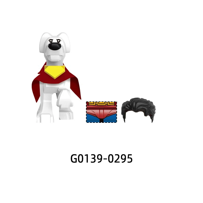 Armes pantalons pièces de cheveux figurines d'action ailes de chien marteau modèle blocs MOC briques ensemble cadeaux jouets G0139