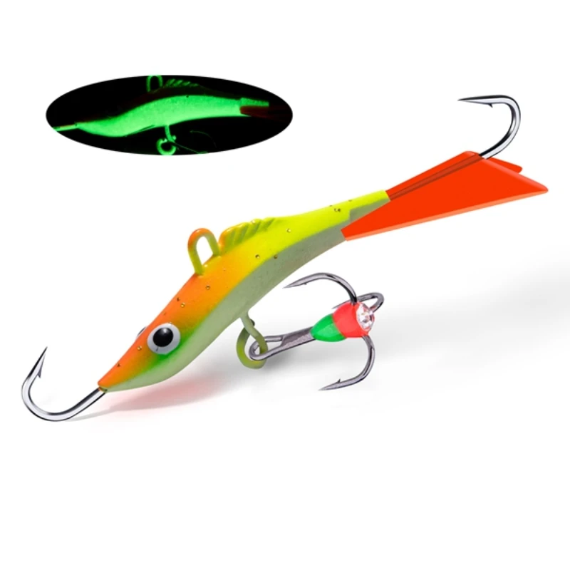 Goture 1pc Professional Ice Fishing Lure Wobblers Bait Sinking Crankbait Hard Bait for Trout Bass Pike Carp Balancers Winter