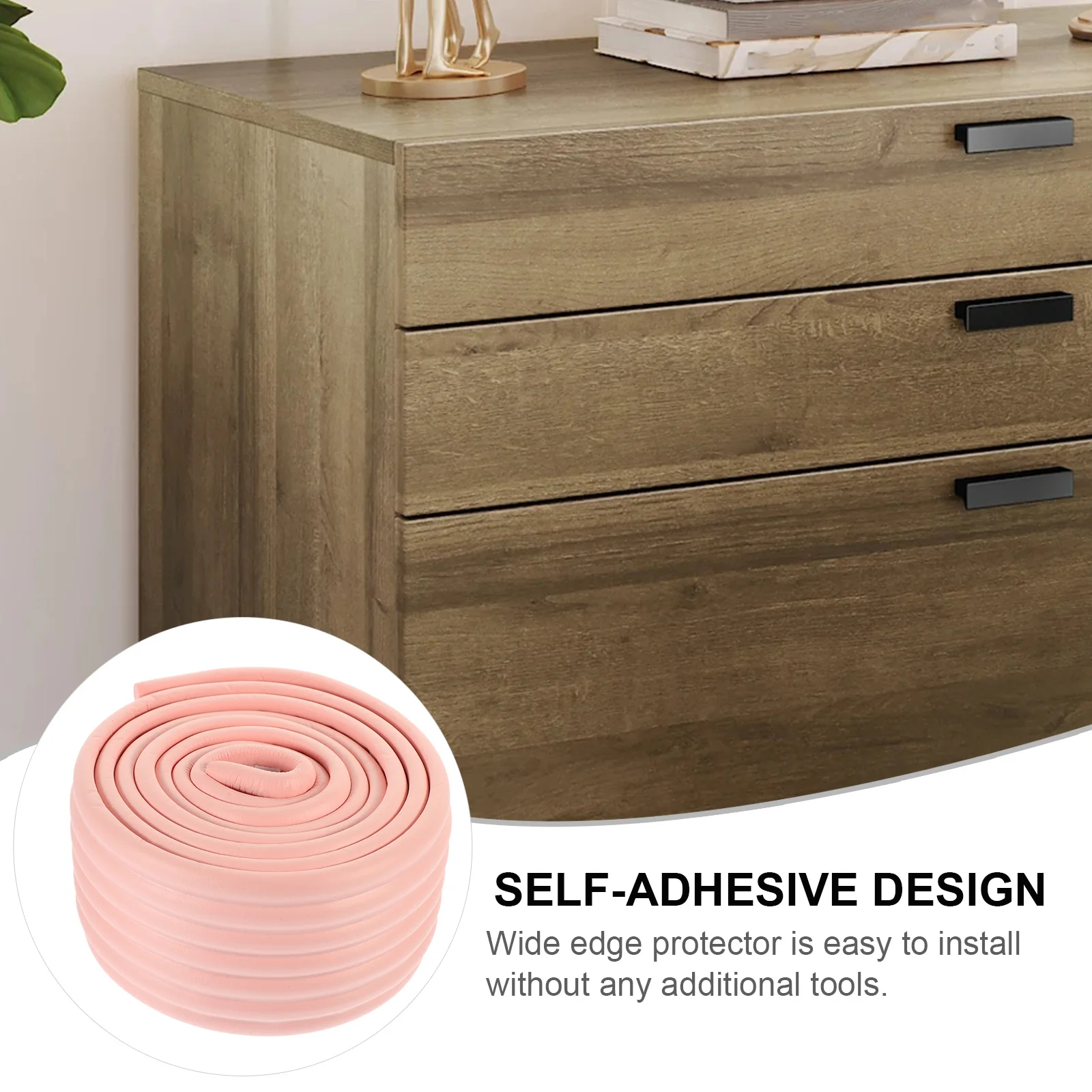 

Bumper Strip Edge Protector Corner Furniture Protectors Bed Step Mat NBR Rubber Toddler Self Adhesive Wall Stair Nursery Room