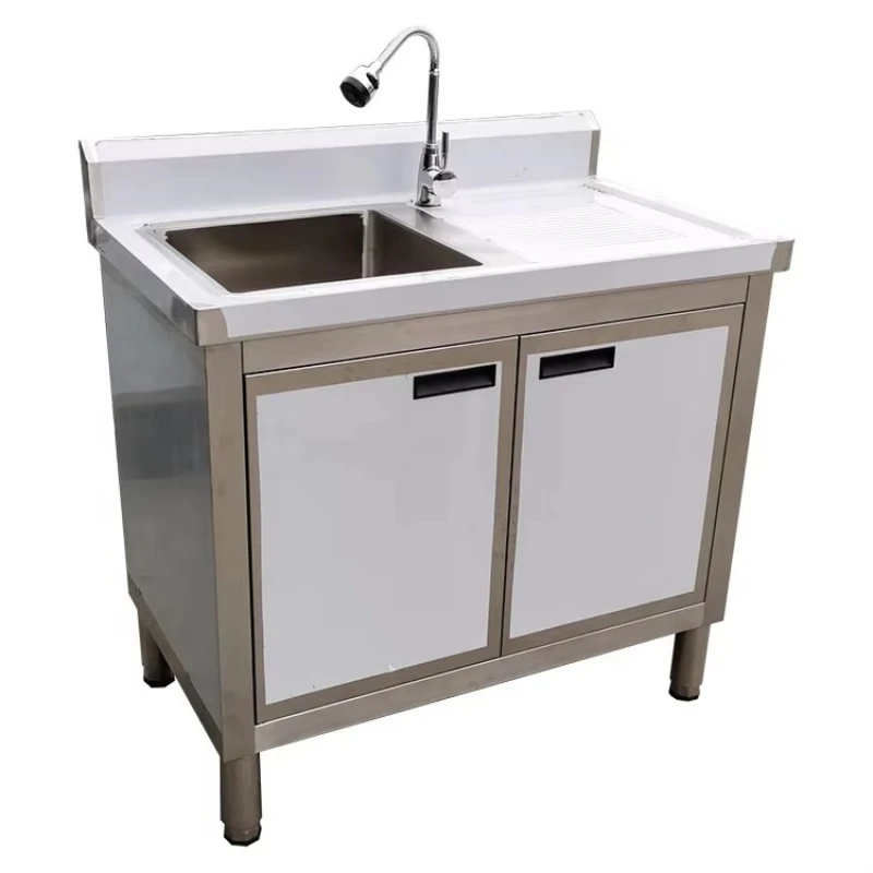 

Commercial bathroom steel sink stainless steel commercial sink table kitchen sink with cabinet