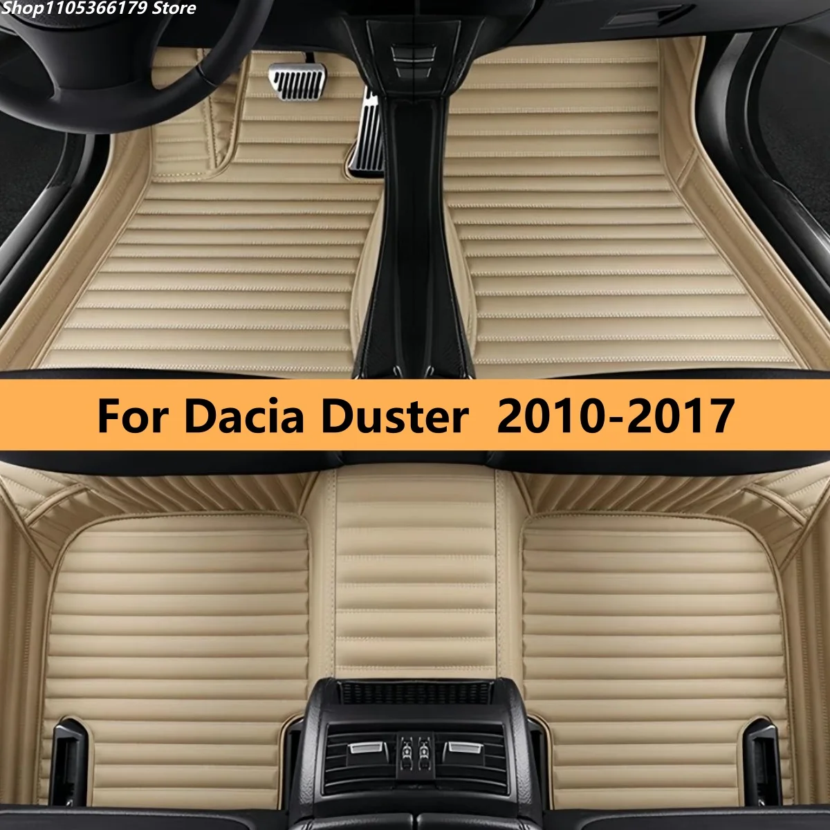 

Custom Made Leather Car Floor Mats For Dacia Duster 2010 2011 2012 2013 2014 2015 2016 2017 Carpets Rugs Foot Pads Accessories