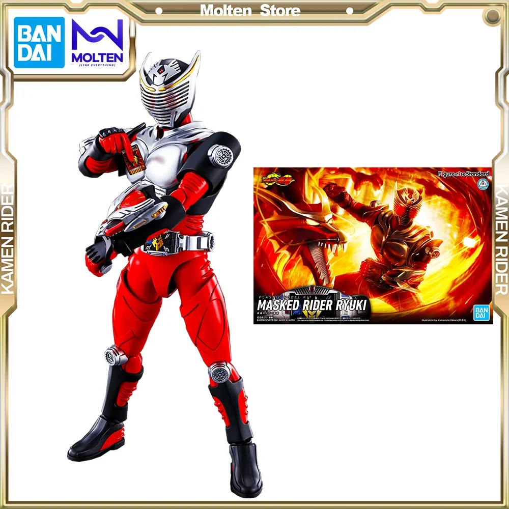 Bandai Original Figure-Rise Standard Masker Kamen Rider Ryuki Anime Action Figure Model Kit Assembly Collectible Toys