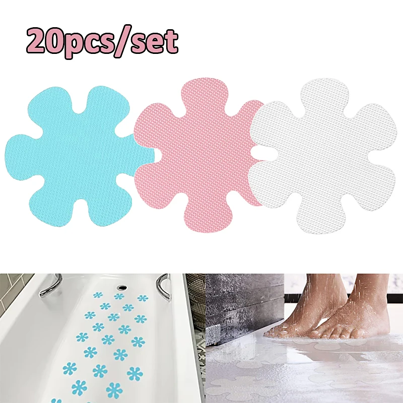 Non Slip Bath Tub Shower Stickers Flower Shape Safety Strips Anti Slip Tape Prevent Slipping Grips for Pool Floor Stairs Ladders