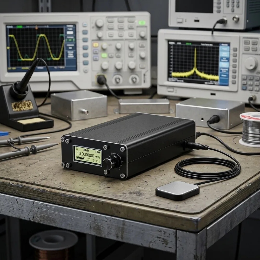 GPSDO Disciplined Clock 10MHz Rubidium OCXO Frequency Reference Standard Signal For Source With For Gps For Antenna For Lab