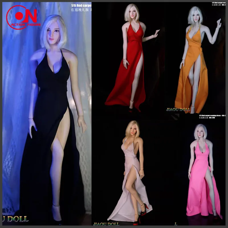 Multicolour JOA-28 1/6 Scale Sexy Female Fashionable Sexy Suspender Evening Dress For 12'' Ph TBL Action Figure Body Model