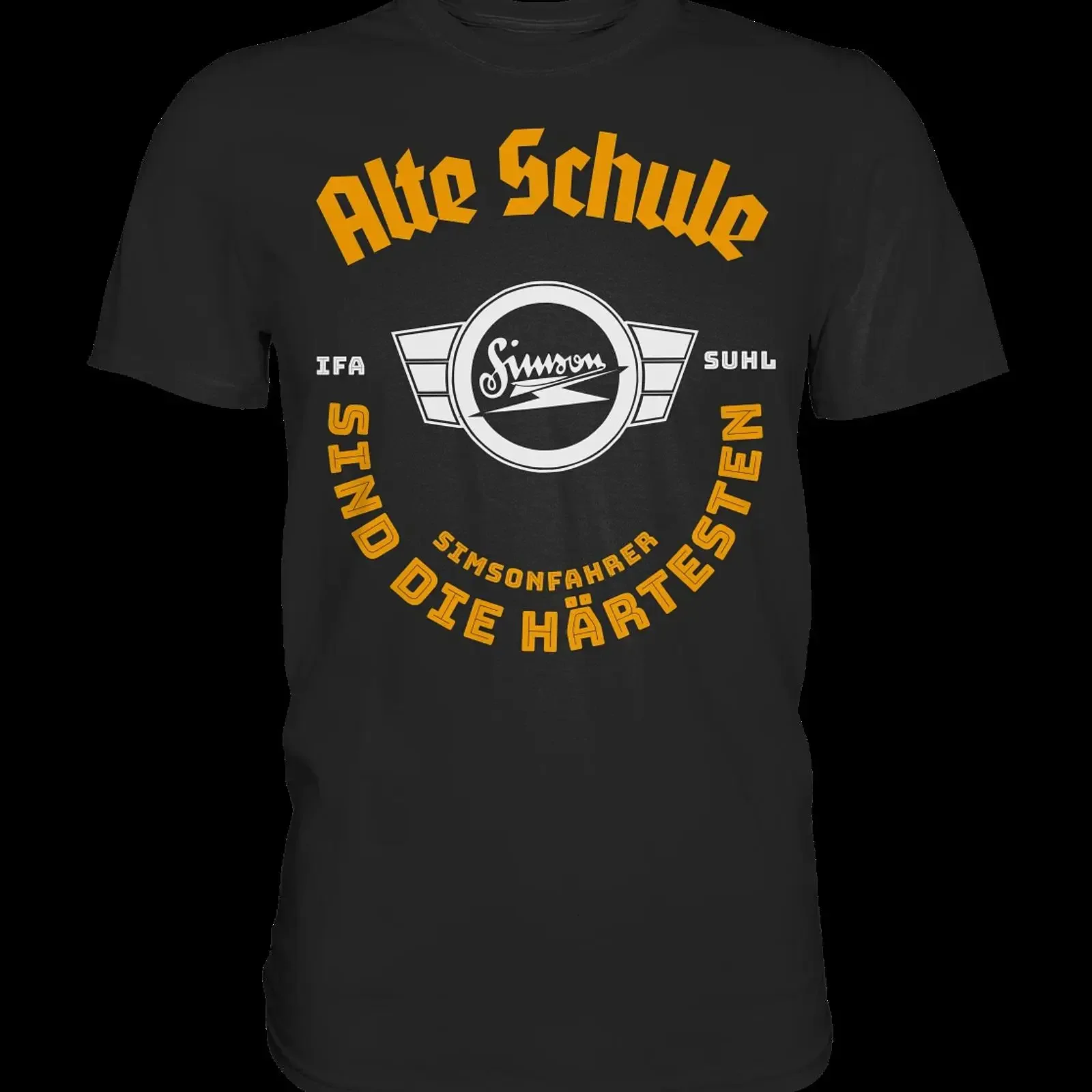 Premium T Shirt Simson IFA VEB Ossi Suhl Schwalbe SR1 2 S50 51 Geschenk vintage Washed designer clothes Soft fashion Stylish
