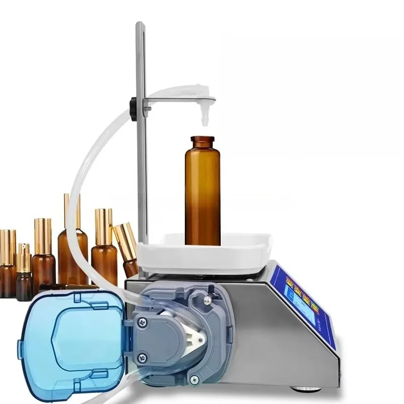 CSY-1200 Automatic Electric Perfume and Essential Oil Bottle Liquid Filling Machine 2-300g Weight Control Tea Bottle Packaging