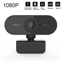 1080P HD Mini Webcam Microphone USB Interface Supports Laptop Desktop Computer Suitable Live Video Call Conference