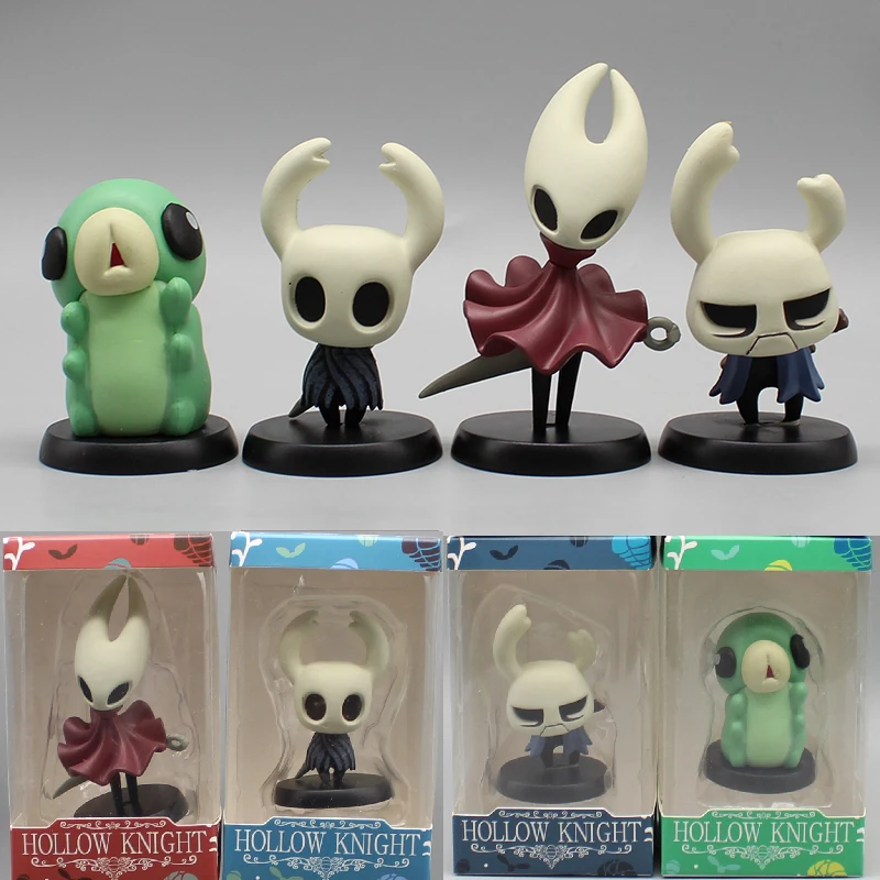 Anime Mini Silk Song Statue Hollow Knight Action Figure Worm Hornet Figure GK Zote Grub Figurine Cute Model PVC Collection Toys