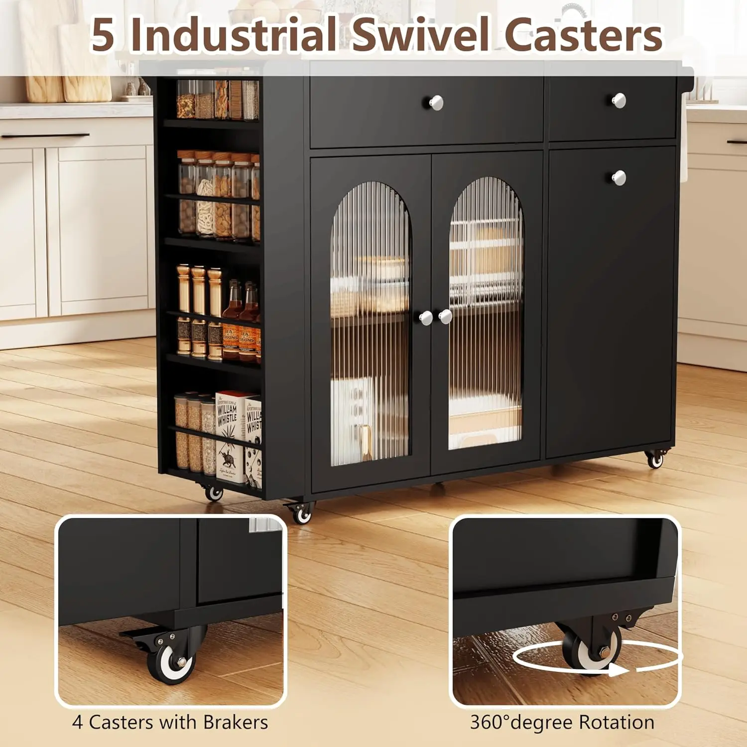 Thumbnail 4 - #3 Trending Kitchen Island Carts Right Now