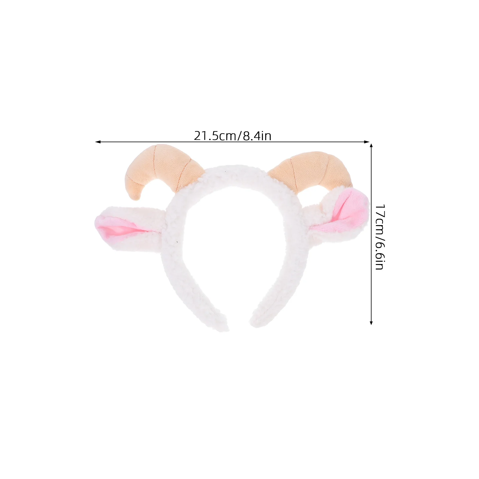 1 set di fasce per capelli e coda con orecchie di agnello, design giovanile carino per feste a tema, festival di primavera, costumi per bambini, adulti, elastici