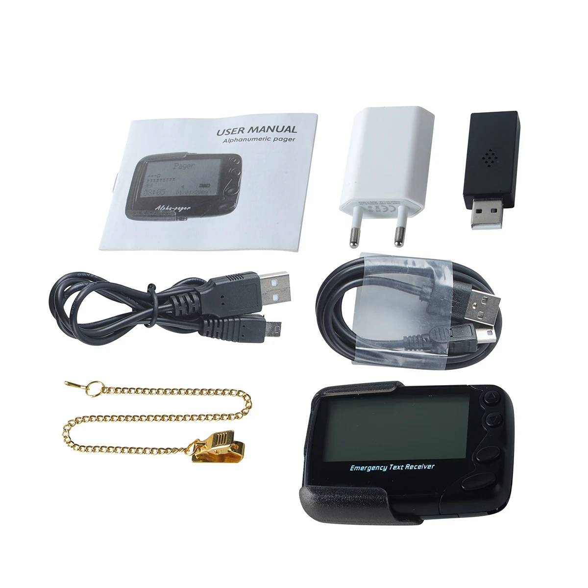 

Wireless Alphanumeric Pagers Beepers Emergency Text Receiver Pocsag Pager 137-930MHz PLL or Crystal for Hospital Bar Hotel