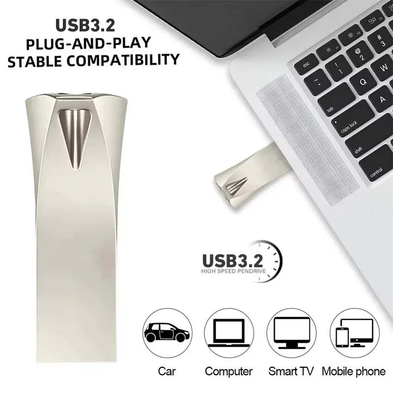 Xiaomi 2TB USB 3.2 Flash Drive High-Speed Pen Drive 1TB Metal Waterproof Type-C USB Memory Fast transfer Storage Devices 2025