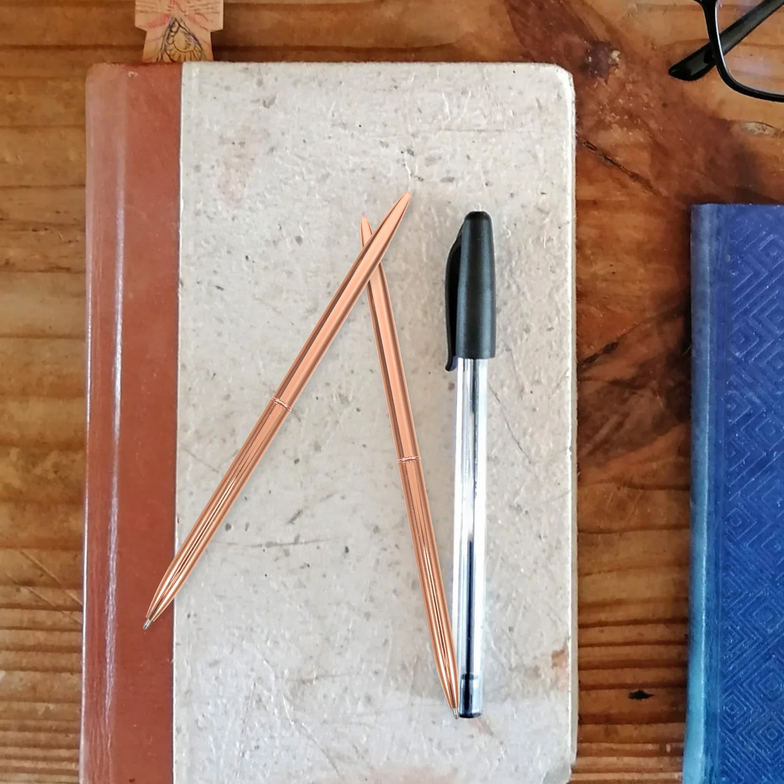 

6 шт., гладкая металлическая шариковая ручка для письма, легкая многоразовая для свадебных гостей, подписи, заметок, учителей, студентов, офисов