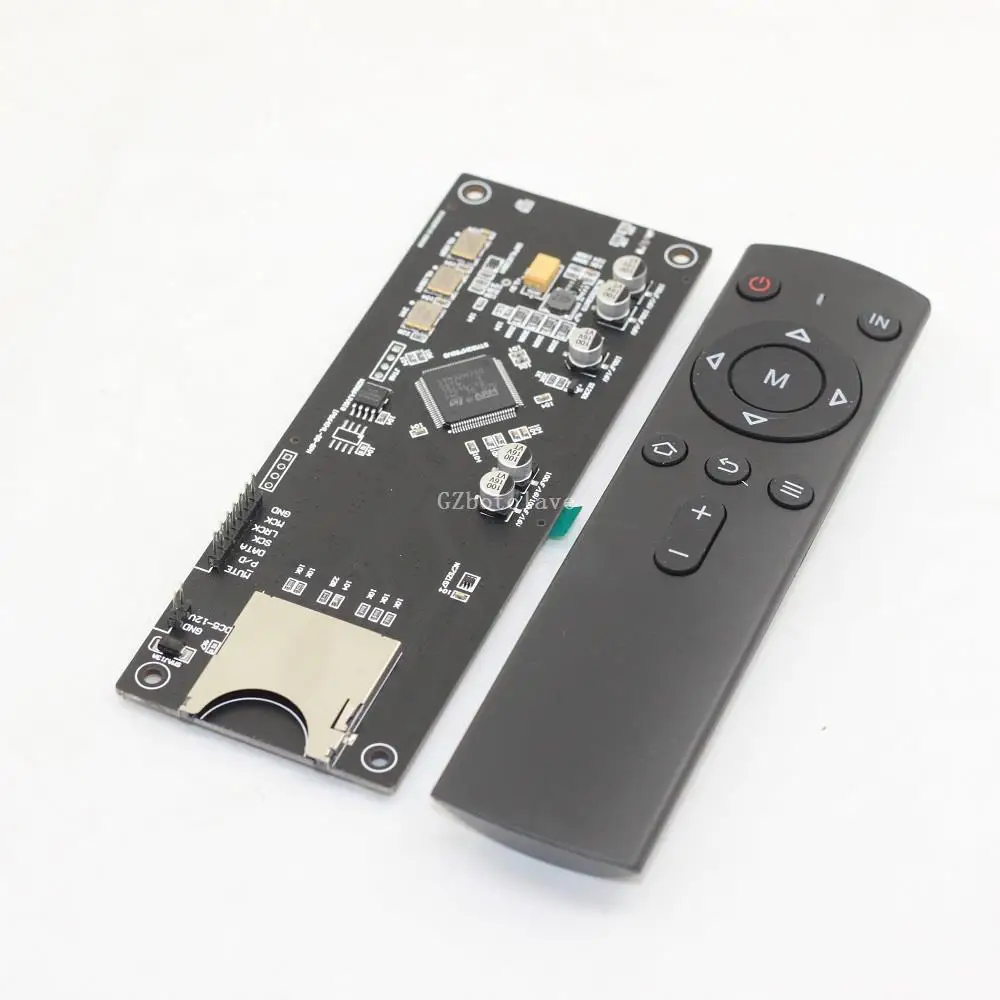 

Remote Control SD Lossless Digital Turntable Board Support 32Bit 192K DC12V 2.8inch Color LCD Screen STM32H750 DIY Amplifier