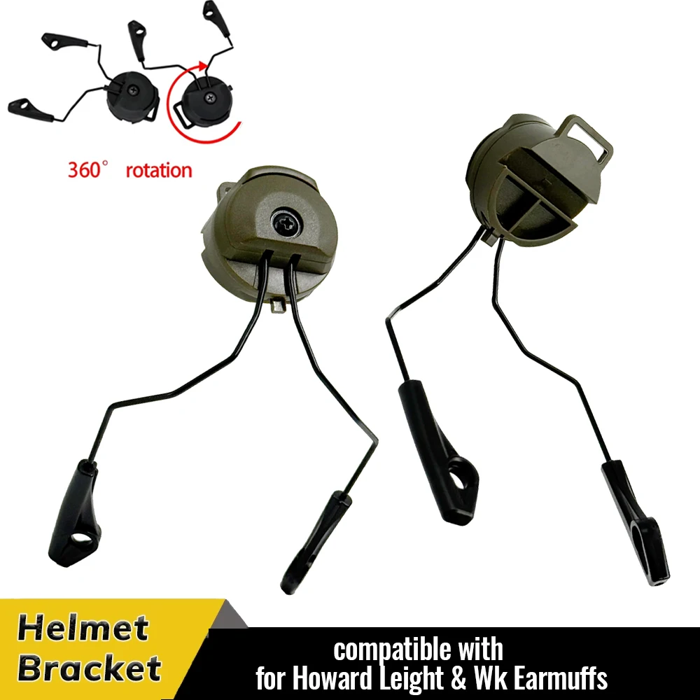 Electronic Earmuf ARC OPS-CORE Helmet Rail Adapter Tactical Headphone Stand for Howard Leight Impact Sport Hunt Shooting Headset