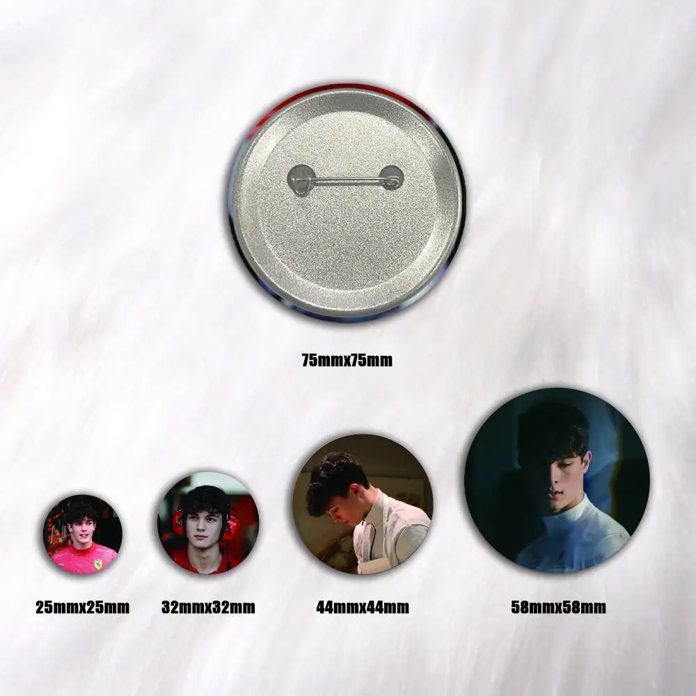 Racing O-Ollie 87 B-Bearman Creative Round Button Badges Cute Pin Brooch for Backpack Clothes Lapel Jewelry