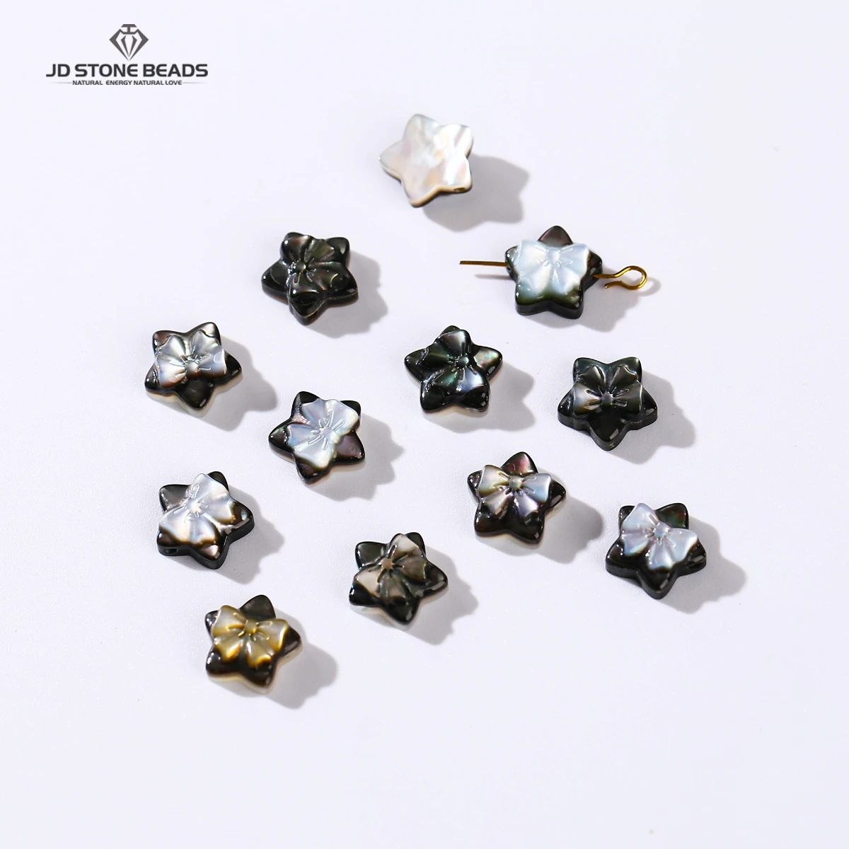 

1 Pc Natural White Balck Butterfly Shell Bead Carved Cute Animals Shape Star Bear for Jewelry Making DIY Pendant Accessories