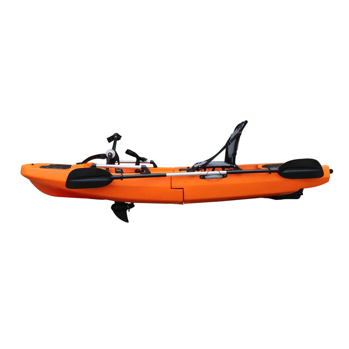 Kayak da pesca modulare Vicking Kayak a pedale con elica singola a 2 sezioni Facile da trasportare e trasparente con materiale Lldpe