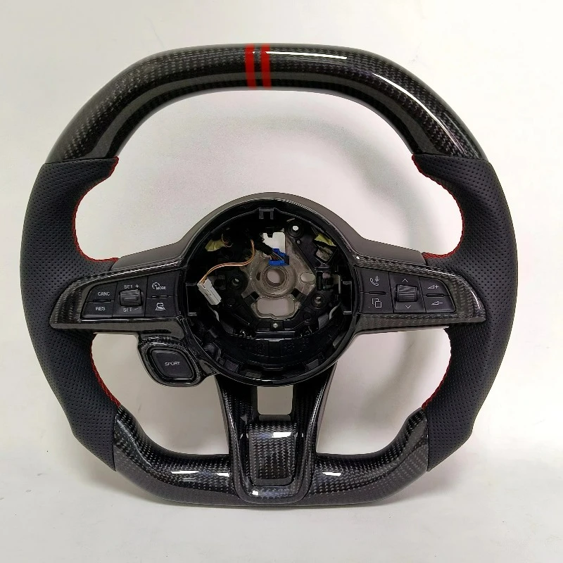 

Руль YTcarbon для Hornet RT SRT, изготовленный на заказ из настоящего карбона, с плоской верхней частью и подогревом