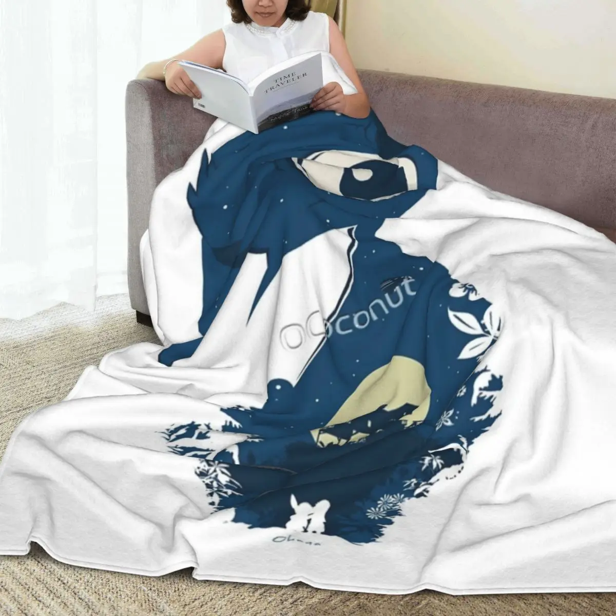 He Mele No Lilo Four Seasons Universal Blanket Air-Conditioned Room Can Be Laid Halloween Gifts