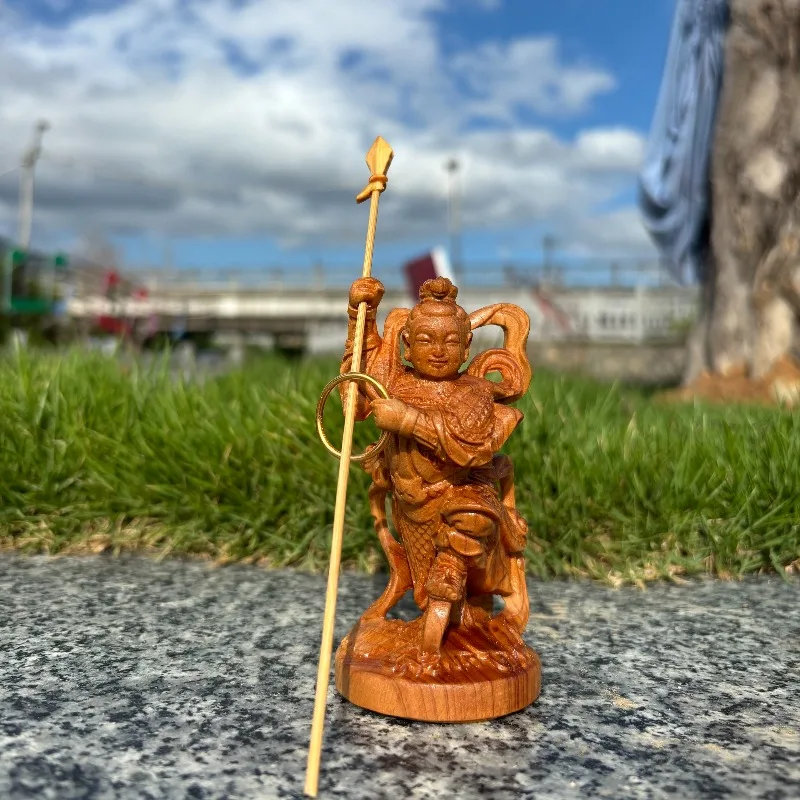 Hand-Carved Yabai Wood God Statues - 4