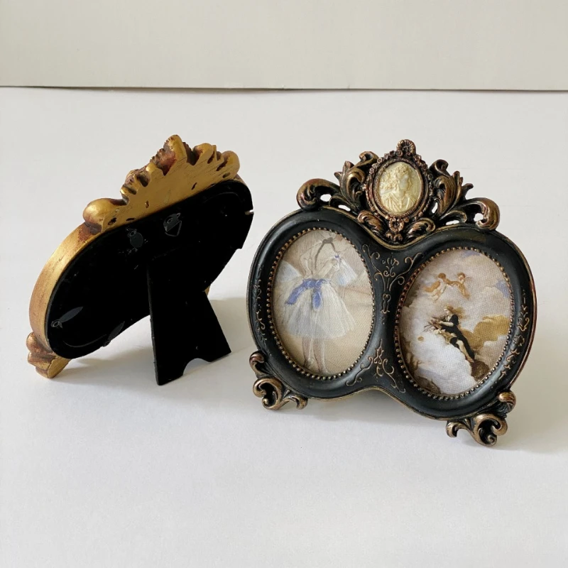 European Classical Court Carved Resin Photo Frames Retro Home Furnishings French Murals Wall Decorations Hanging Paintings