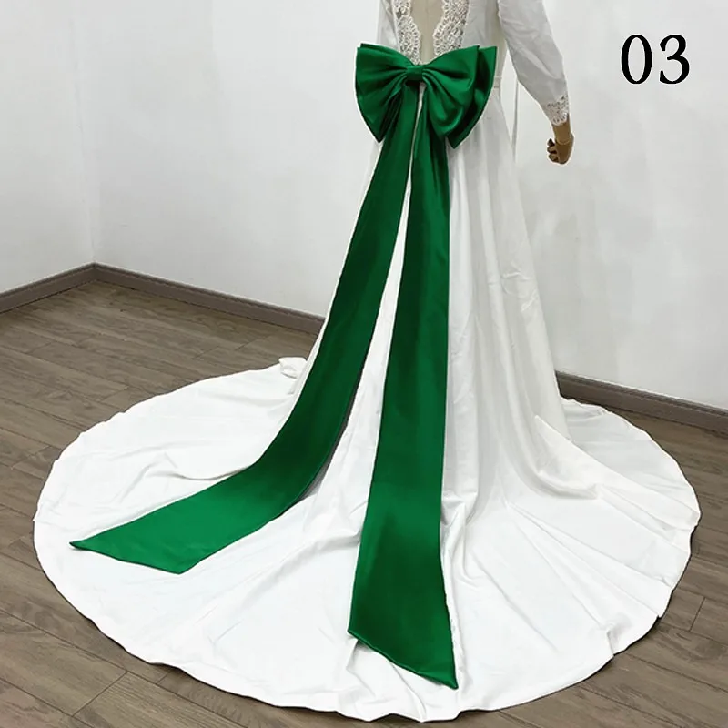 1PC Big Bowknot Elegant Wedding Dress Belt Lightweight Detachable Bowknot Waist Decor DIY Handmade Bowknot Dress Accessories image 5