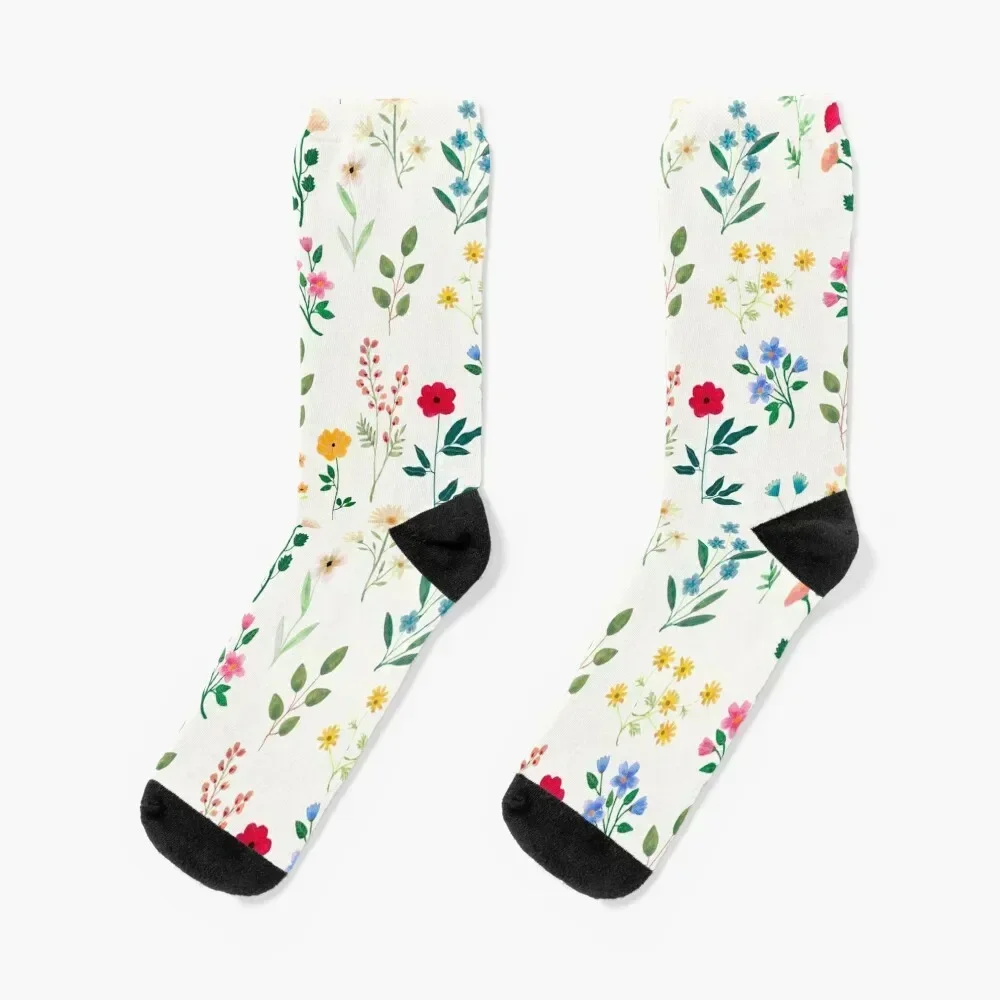 Spring Botanicals Socks football christmas stocking Men's snow Male Socks Women's